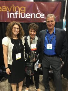Bev Kaye and Chris Cappy grabbed a photo with Becky during their visit to the WI booth.