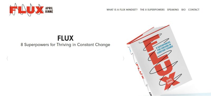 April Rinne Flux Mindset Homepage
